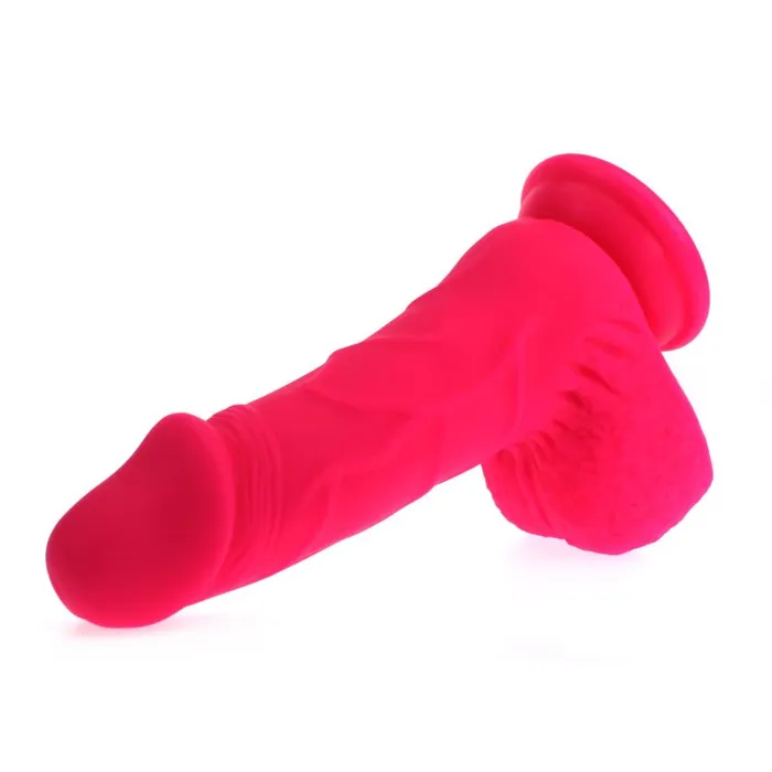 XMEN Female Sex Toys Pedro Thick Realistic Cock with Balls Pink