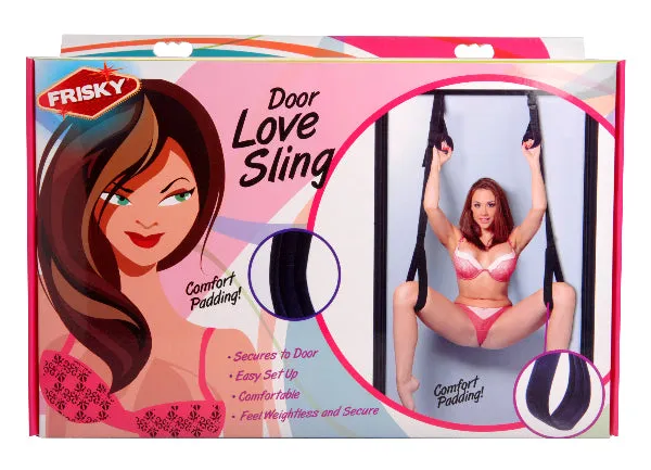 XR Brands Anal Frisky Compact Door Love Swing Black