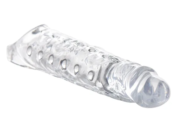 XR Brands Anal Size Matters 3 Inch Extender Sleeve Clear