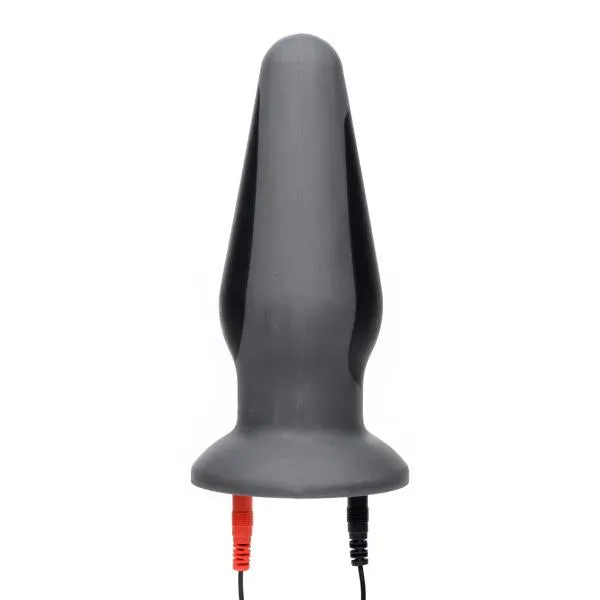 Zeus Electrosex Anal Anal Amplifiier Silicone Estim Plug Black