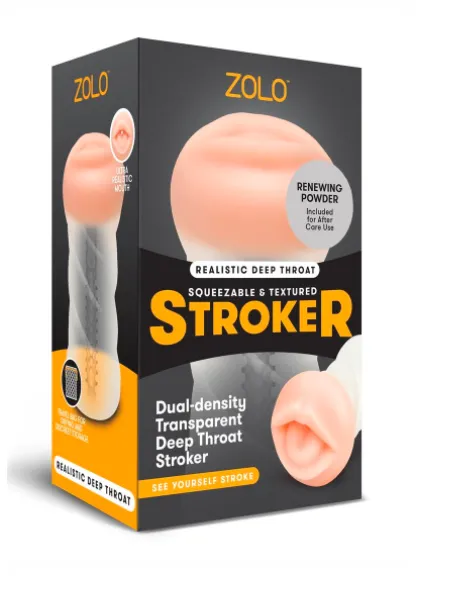 Zolo Male Masturbator Clear Deep Throat ZOLO Male Sex Toys