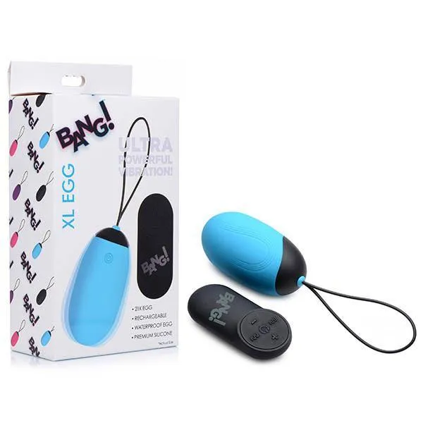 Female Sex Toys XR Brands Bang XL Rechargeable Egg with Wireless Remote