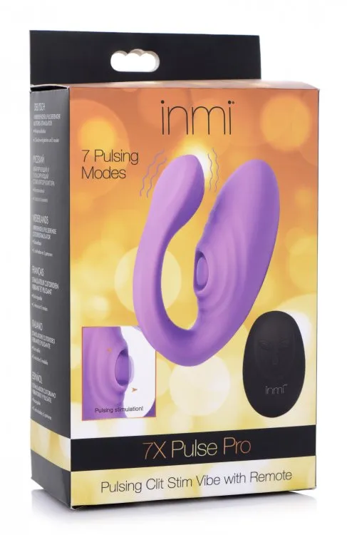 Inmi 7x Pulse Pro Pulsing Clit Stimulator Vibe W Remote XR Products Vibrators