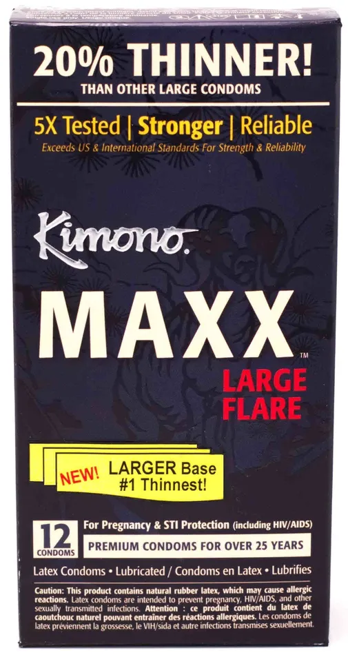 Kimono Male Sex Toys Kimono Condoms Maxx Large Flare