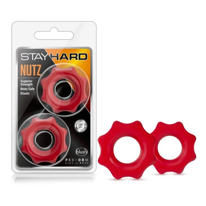 Stay Hard Nutz Cock Rings Set of 2 Blush Novelties Dildos