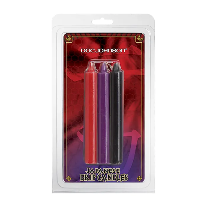 Vibrators Doc Johnson Japanese Drip CandRedPurpleBlack