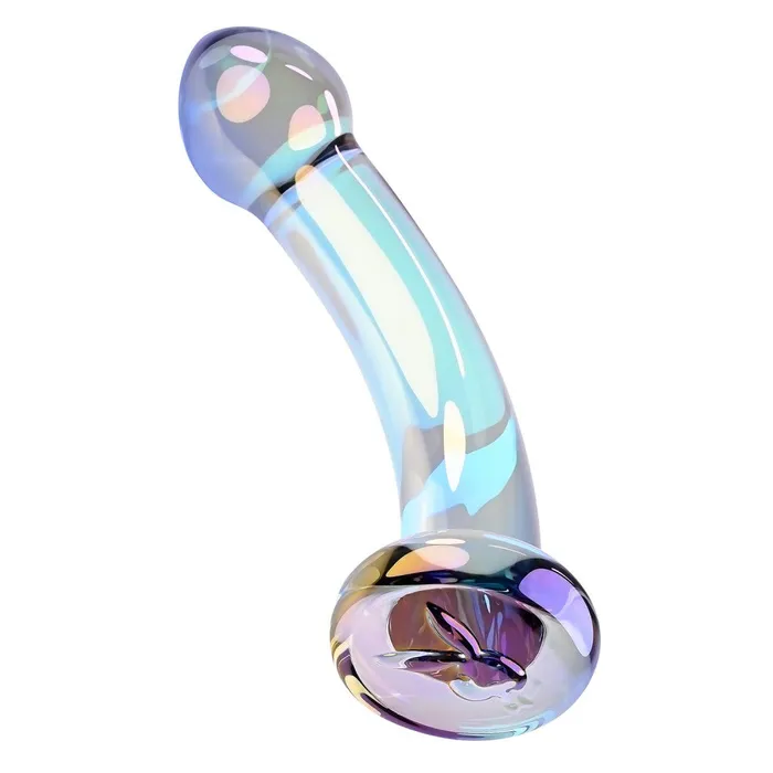 1Sexy Dildos Playboy Pleasure Jewels King Curved Glass Dildo