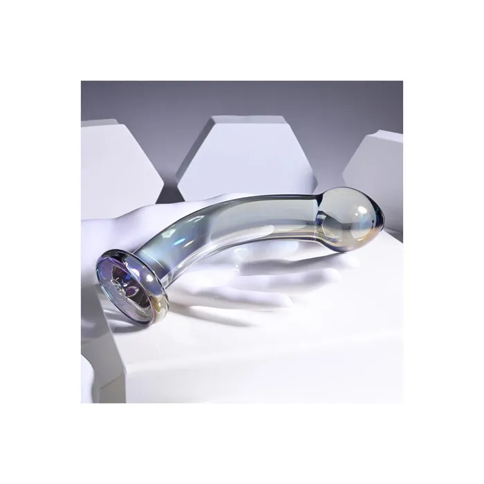 1Sexy Dildos Playboy Pleasure Jewels King Curved Glass Dildo