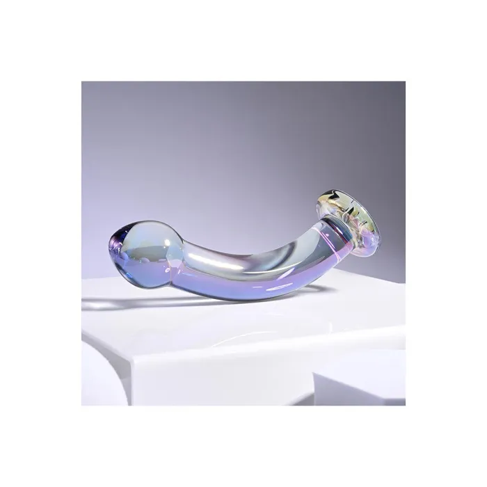 1Sexy Dildos Playboy Pleasure Jewels King Curved Glass Dildo