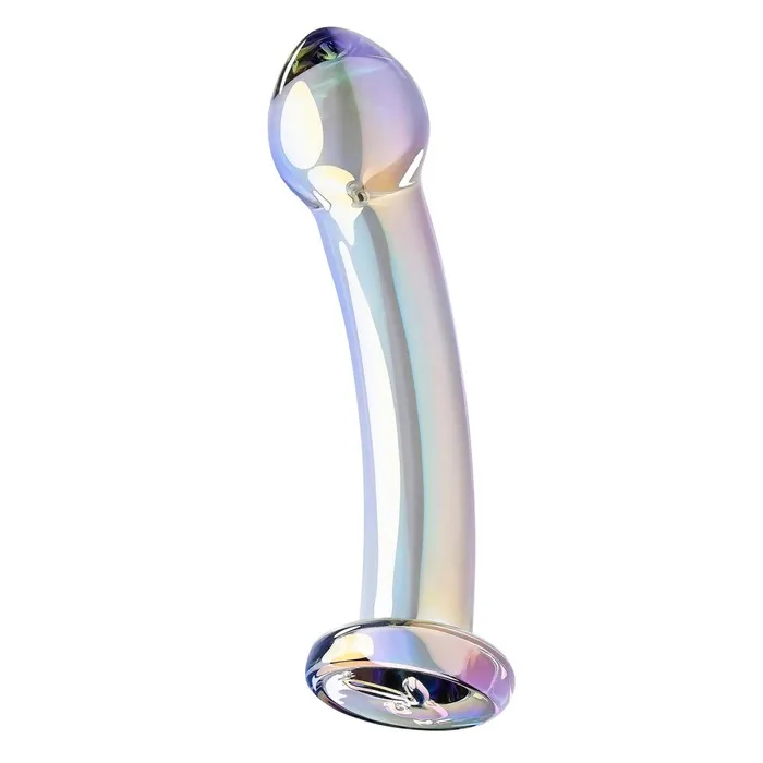 1Sexy Dildos Playboy Pleasure Jewels King Curved Glass Dildo