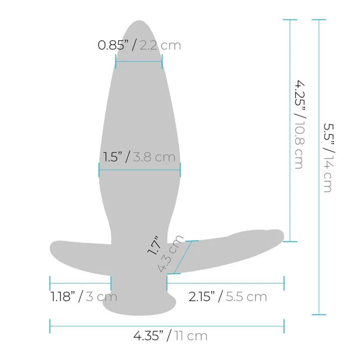 Anal Blue Line Blue Line Pointer Remote Control Butt Plug