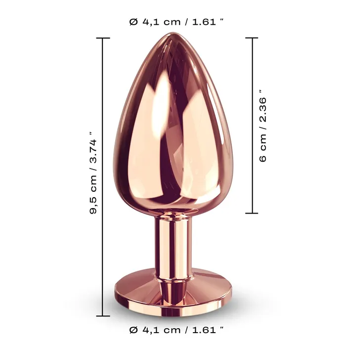 Anal Diamond Plug Rose Gold Large Dorcel