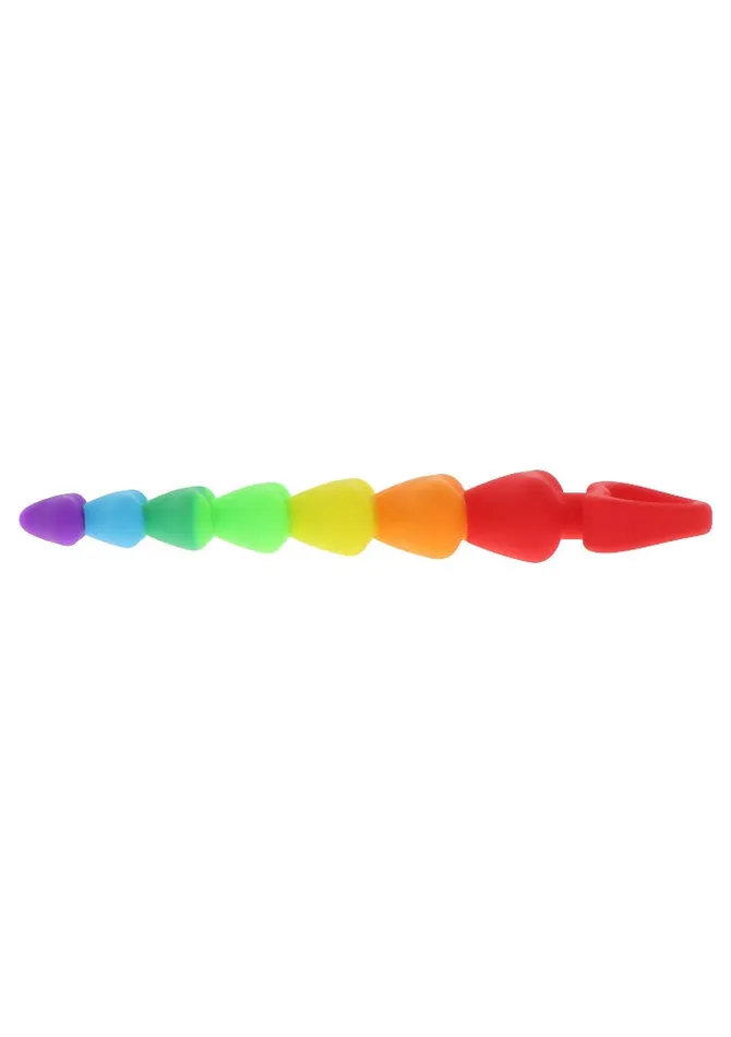 Anal Rainbow Heart Beads Toy Joy