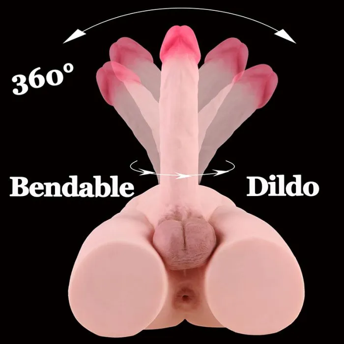  Anal White Male Sex Torso 8 inch Dildo