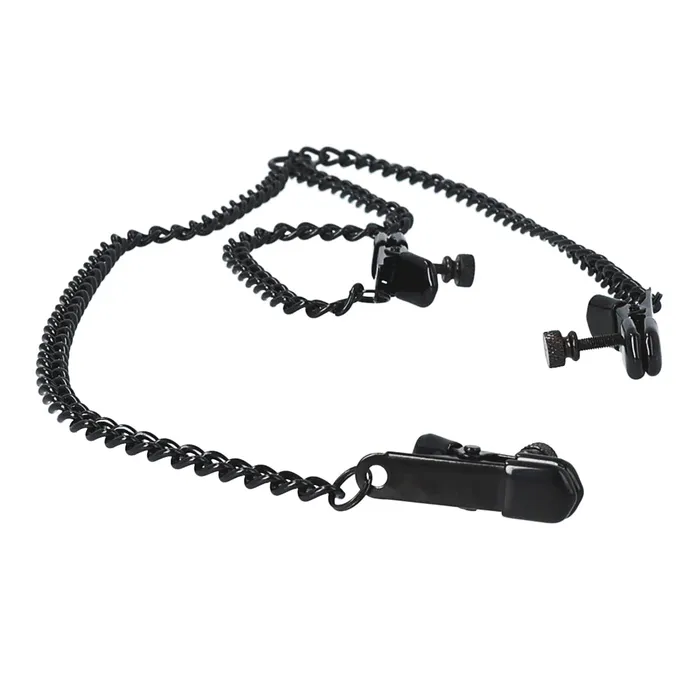 Blaze Deluxe Chain Clit Nipple Clips Black Dream Toys Anal