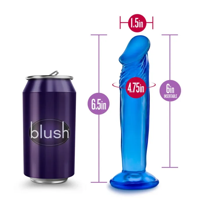 Blush Dildos Sweet and Small Jelly Dildo 6 Blue