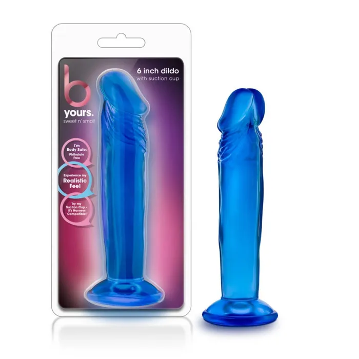 Blush Dildos Sweet and Small Jelly Dildo 6 Blue