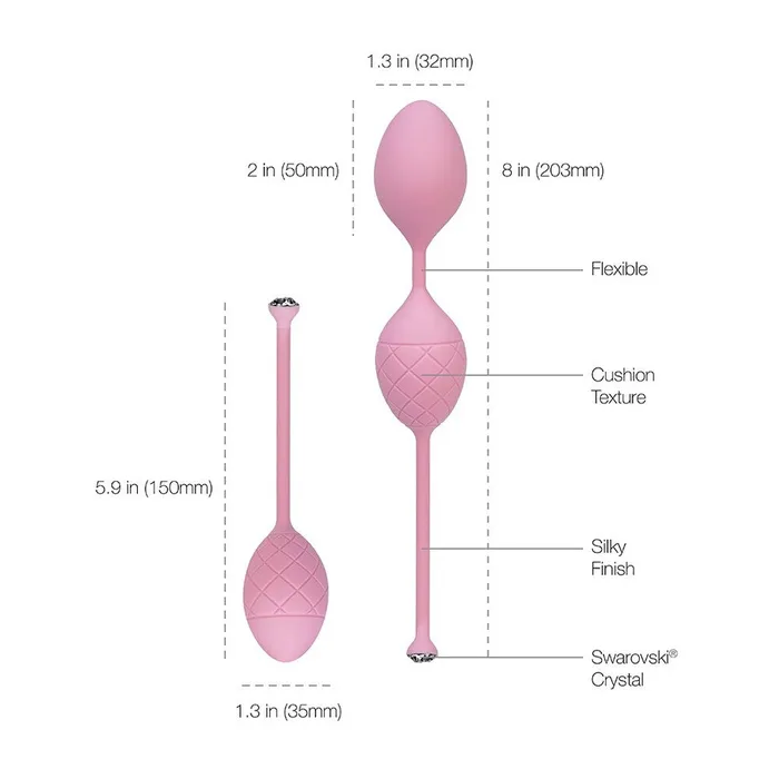 BMS Enterprises Pillow Talk Frisky Luxurious Pleasure Balls Vibrators