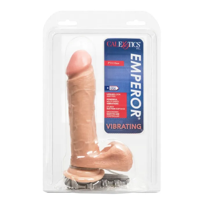 California Exotic Female Sex Toys Vibrating Emperor 7 Dildo Ivory