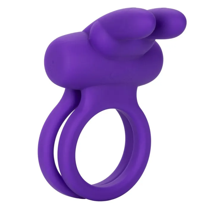 California Exotic Novelties Male Sex Toys Dual Rockin Rabbit Silicone Cock Ring with Clit Stimulator