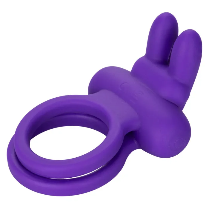 California Exotic Novelties Male Sex Toys Dual Rockin Rabbit Silicone Cock Ring with Clit Stimulator