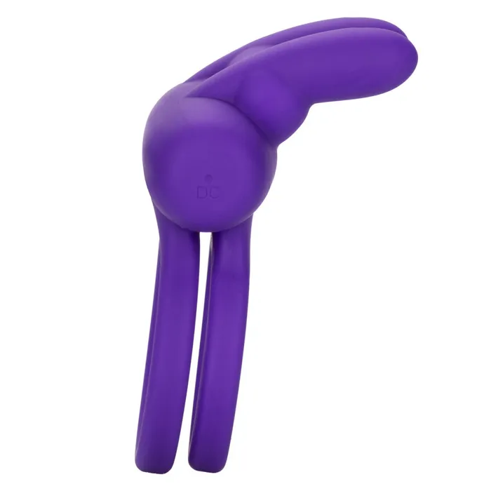 California Exotic Novelties Male Sex Toys Dual Rockin Rabbit Silicone Cock Ring with Clit Stimulator