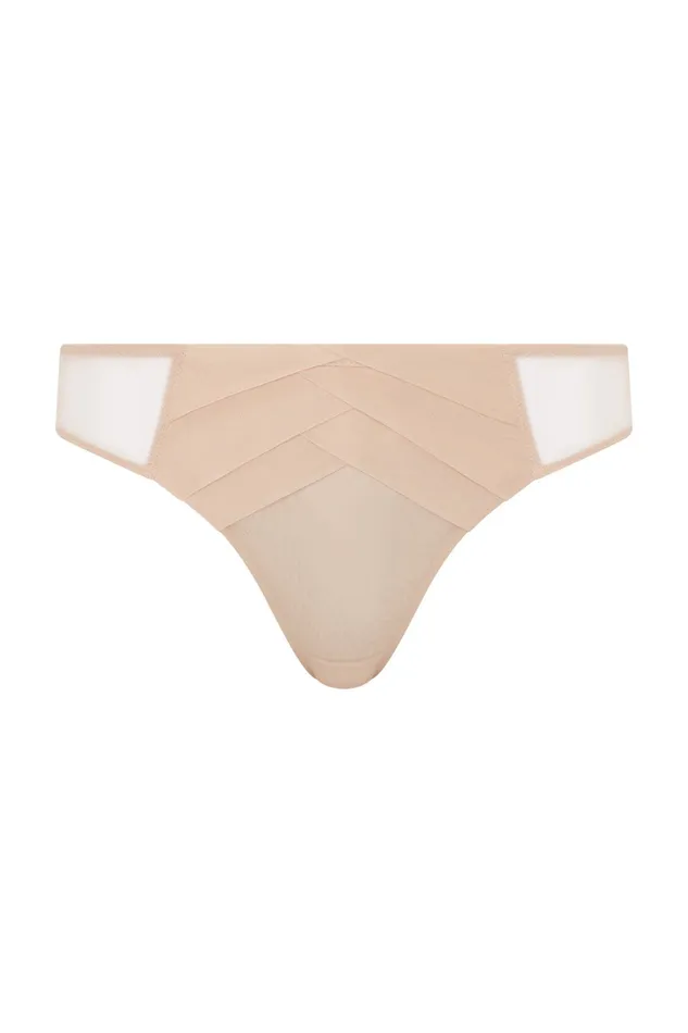 Chantal Thomass Encens moi Slip Beige 4044 Le Pop Lingerie Vibrators