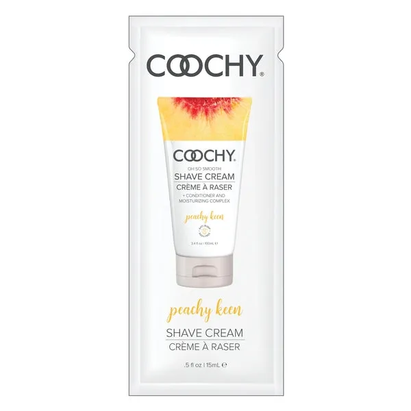 Coochy Vibrators Shave CreamPeachy Keen 05 fl oz 15mL FOIL