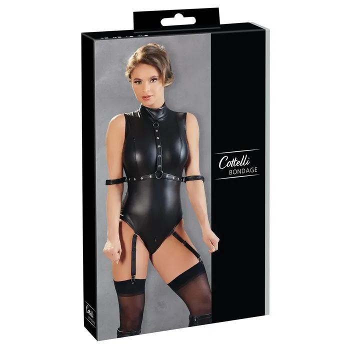 Cottelli Bondage Black Suspender Body with Arm Restraints Cottelli Collection Couples