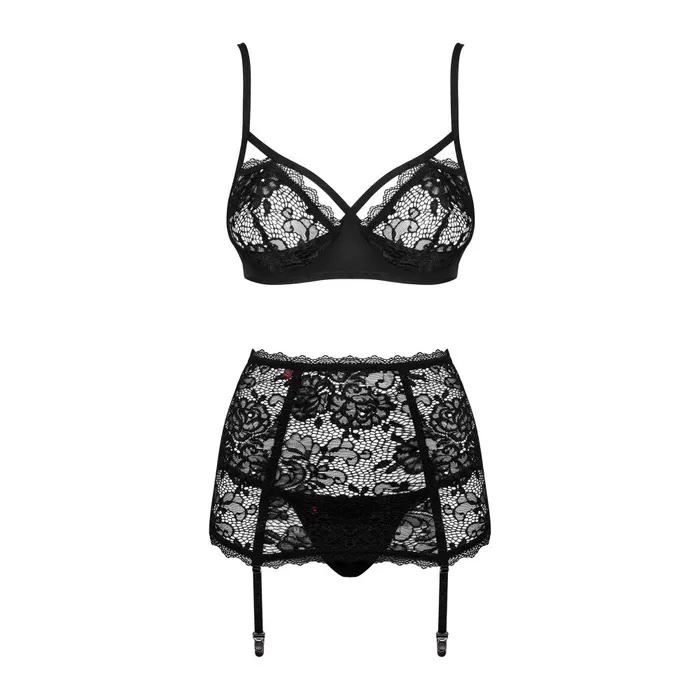 Couples Obsessive Obsessive Peonesia Sexy 3Piece Lingerie Set