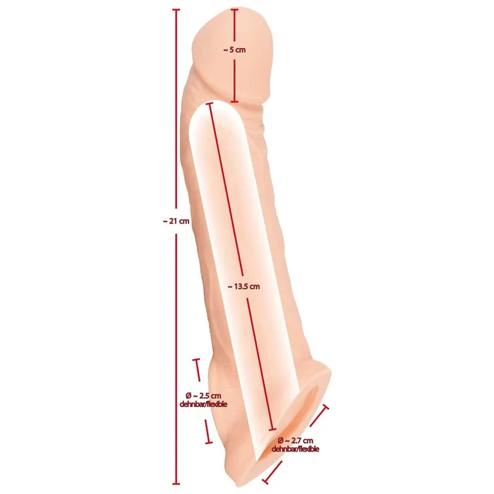 Cyber Skin Penis Extender Thickener with Clasp You2Toys Male Sex Toys