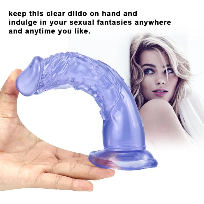 Dildos 8 Inch super straight blue dildo