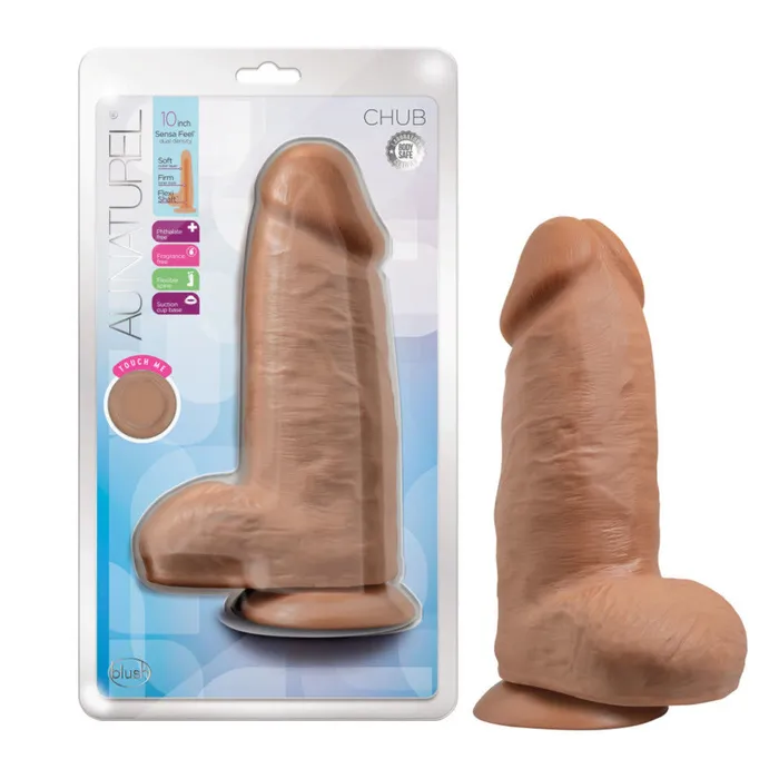 Dildos Blush Chub 10 Mocha Big Double Layer Cyber Skin Dildo