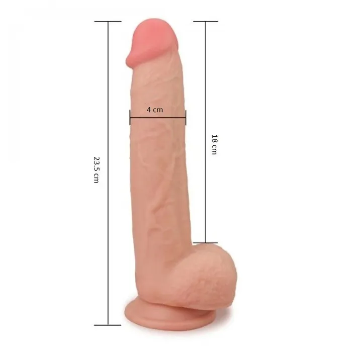 Dildos Love Toy Skinlike Cock 85 Flexible Realistic Double Layer Cyber Skin Dildo