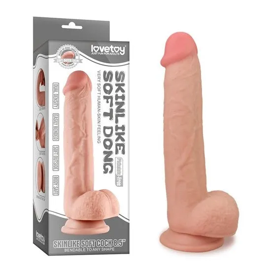 Dildos Love Toy Skinlike Cock 85 Flexible Realistic Double Layer Cyber Skin Dildo