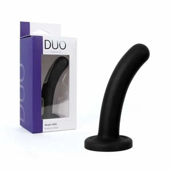 Dildos Sexessories Duo Smooth Curved Silicone Dildo W Suction Cup 3 Sizes