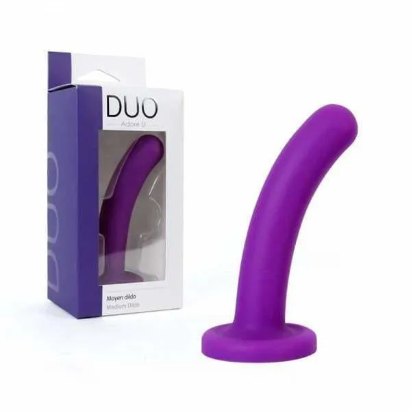 Dildos Sexessories Duo Smooth Curved Silicone Dildo W Suction Cup 3 Sizes