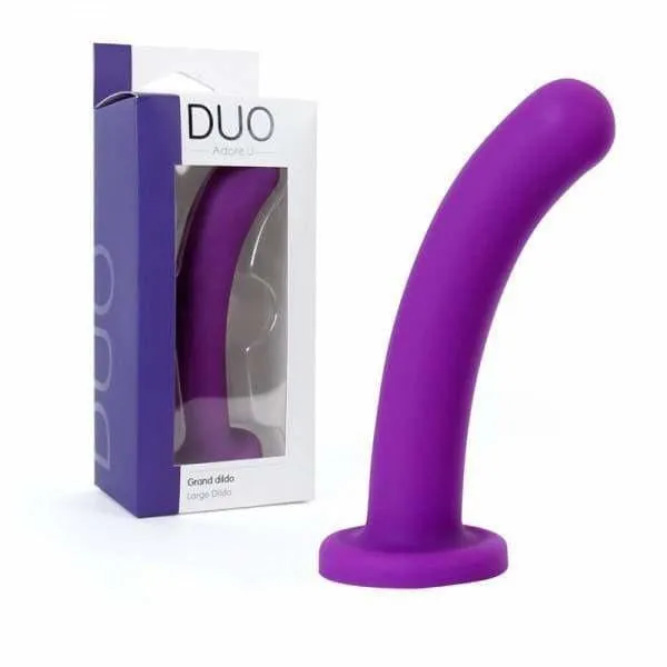 Dildos Sexessories Duo Smooth Curved Silicone Dildo W Suction Cup 3 Sizes