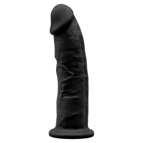 Dildos SilexD SilexD 9 inch Realistic Girthy Silicone Dual Density Dildo with Suction Cup Black