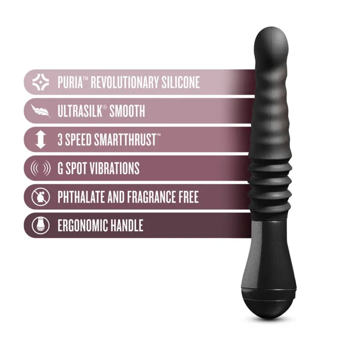 Female Sex Toys Blush Temptasia Lazarus Silicone Thrusting Dildo