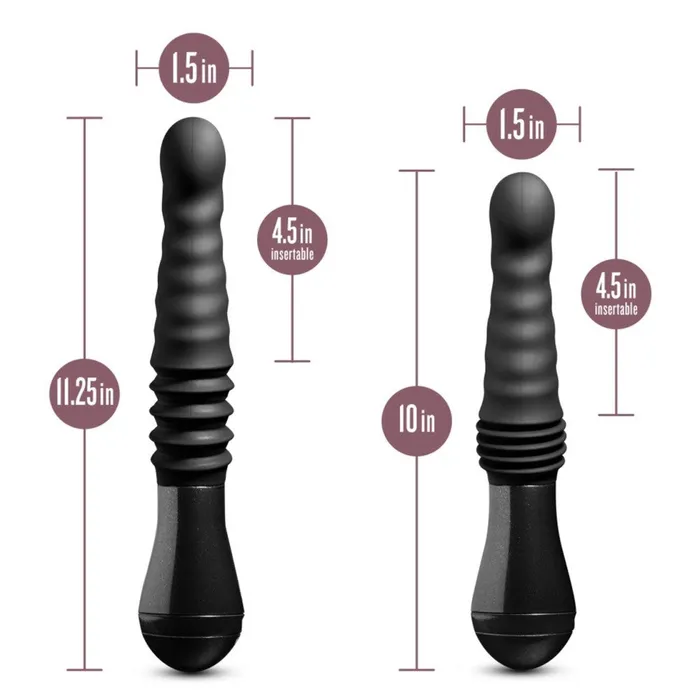 Female Sex Toys Blush Temptasia Lazarus Silicone Thrusting Dildo