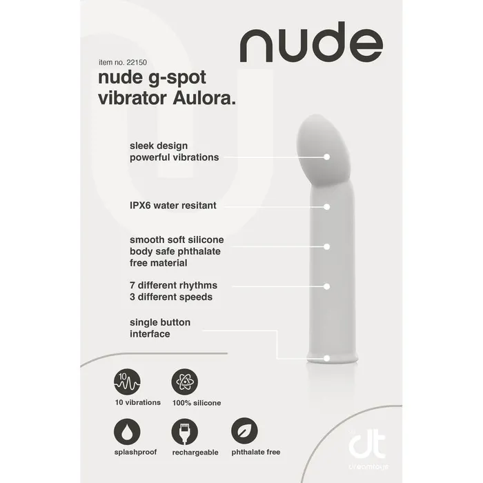 Female Sex Toys Dream Toys Nude Aulora Mini GSpot Vibrator