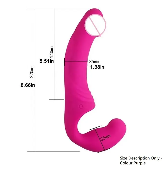 Female Sex Toys Extasy Double Rider Strapless Strapon