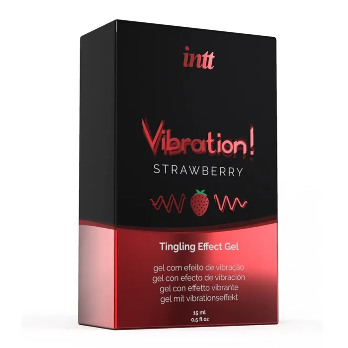 intt Vibrators intt Vibration Strawberry Tingling Effect Gel 15ml