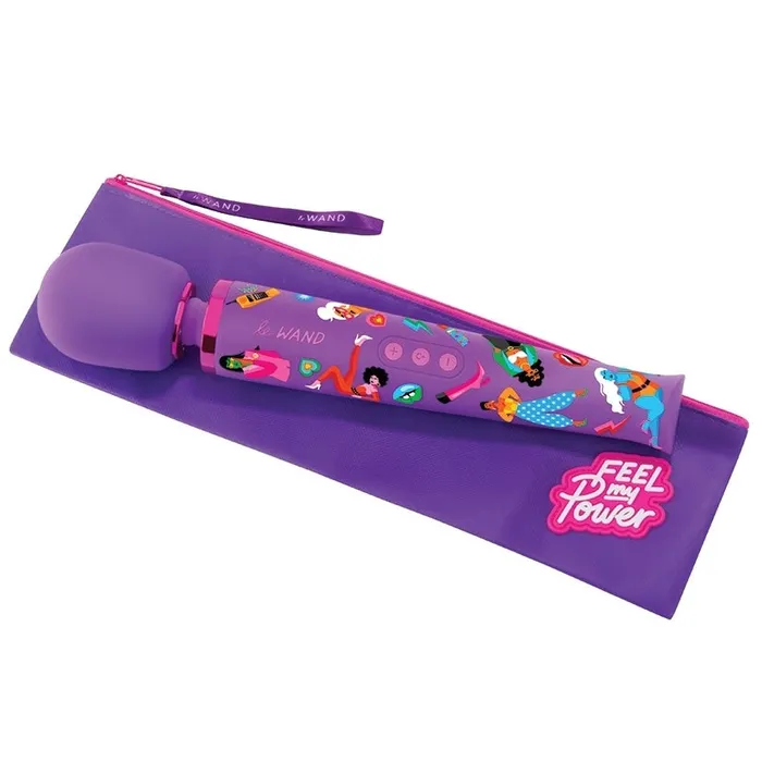 Le Wand Vibrators Le Wand Feel My Power Jade Purple Brown Edition