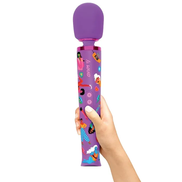 Le Wand Vibrators Le Wand Feel My Power Jade Purple Brown Edition