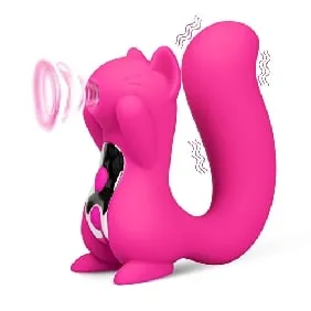 LFLLC Vibrators 10 Speeds Pink Color Silicone Squirrel Clitoral Sucking Massager