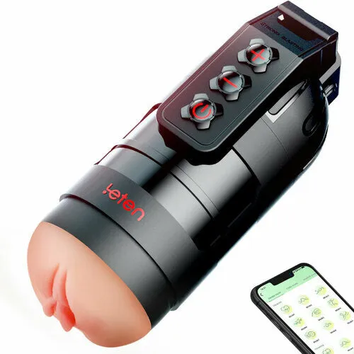  Male Sex Toys APP Control Vibrating Male Blowjob Simulator