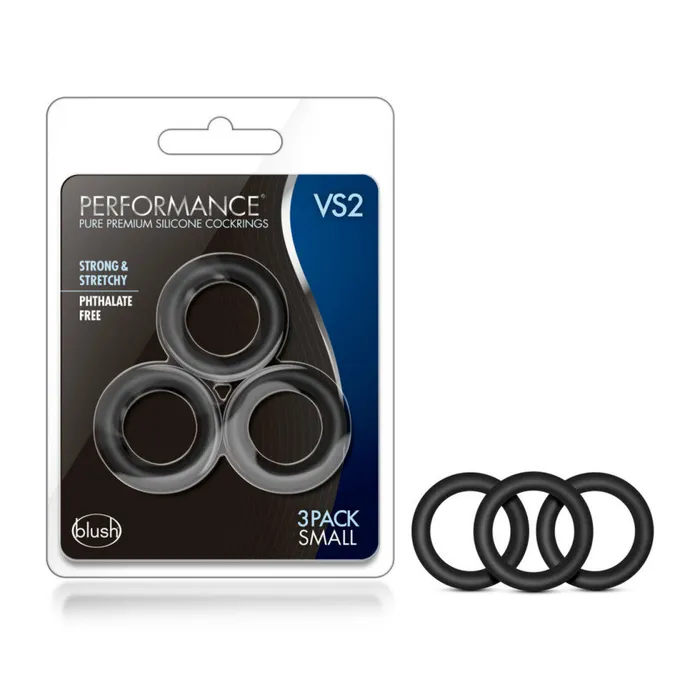 Male Sex Toys Blush VS2 Set of Performance Silicone Cock Rings