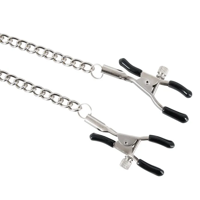 Male Sex Toys Loving Joy Metal clitoris and nipples clamps with chain BDSM